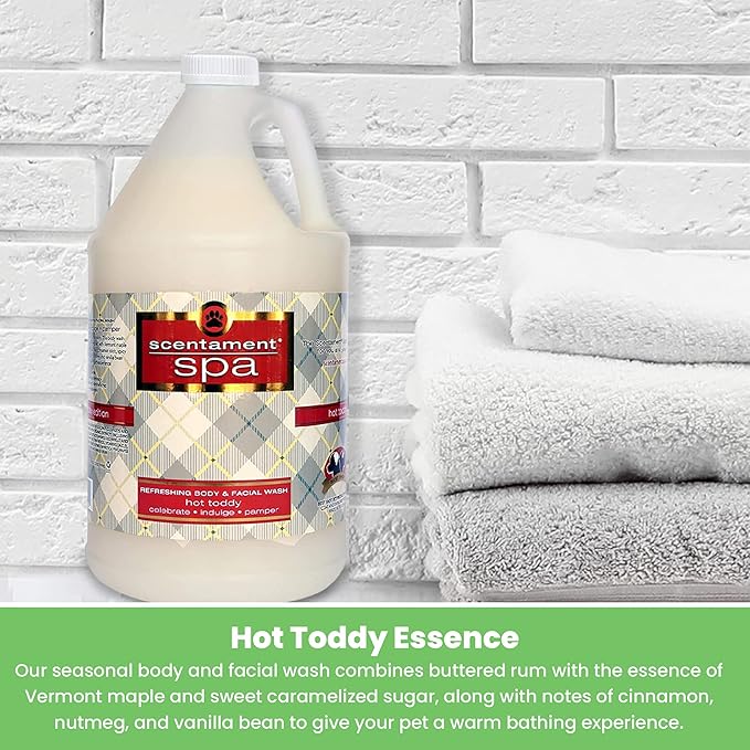 Best Shot Scentament Spa Seasonal Facial & Body Wash, Hot Toddy, 1 Gallon