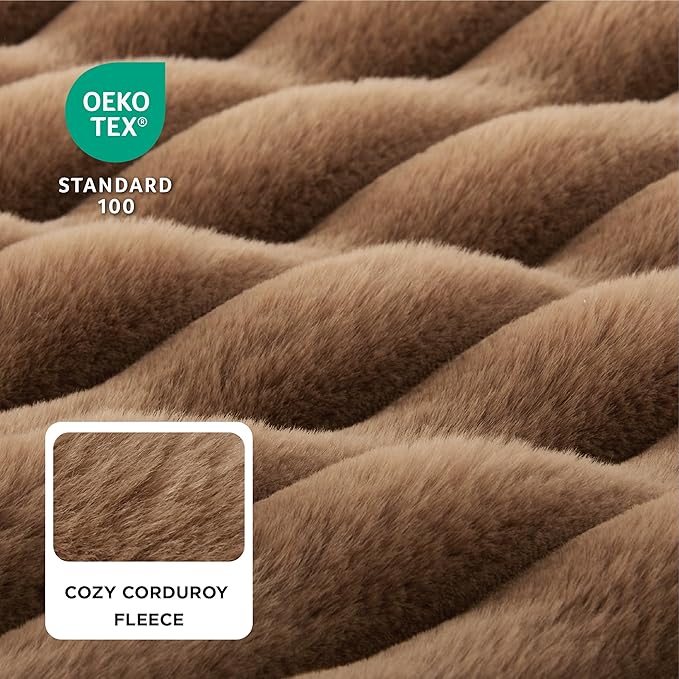 Bedsure Orthopedic Dog Bed for Small Dogs, Waterproof Memory Foam Small Pet Beds with Sides, Non-Slip Bottom and Egg-Crate Foam Medium Dog Couch Sofa with Washable Removable Corduroy Cover, Brown