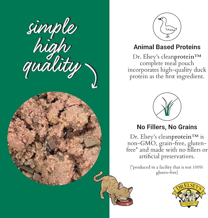 Dr. Elsey's® cleanprotein® Duck & Chicken Homestyle Recipe All-Meat Pouch (Pack of 12)
