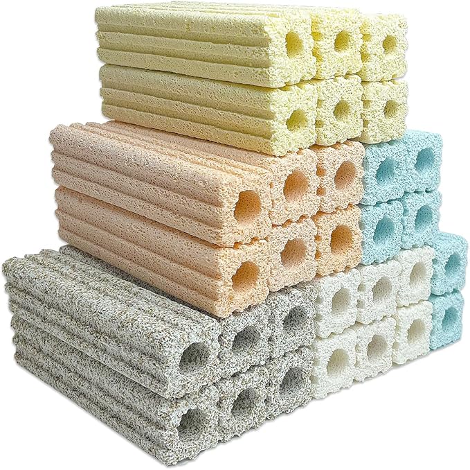SHIGATSU Bio Aquarium Filter Media, 6.1”Long Ceramic Filter Bio Media for Saltwater and Freshwater Pond Fish Tank（30 pcs）