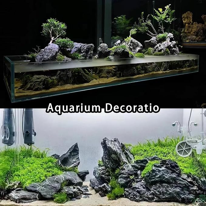 Unocho Seiryu Rock Stone Aquarium Rocks 40LB Fish Tank Rocks for Aquariums Landscaping Model Tank Decoration Aquarium Miniature and Fairy Garden-3 to 12 inches