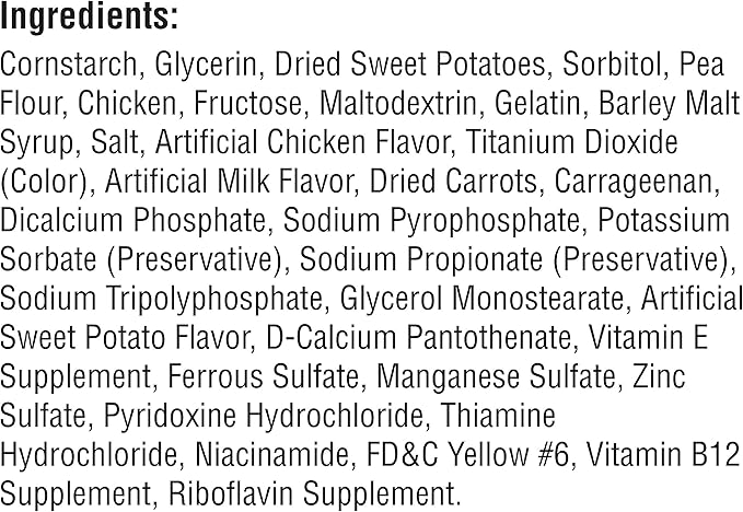 SmartBones Mini Chews with Real Sweet Potato 32 Count, Rawhide-Free Chews for Dogs