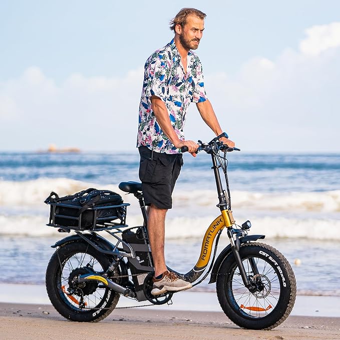 AWQM Large Ebike Basket, Waterproof Metal Electric Bicycle Basket, Quick Assemble Bike Accessories Rear Cargo Rack for Picnic, Pet, Sports