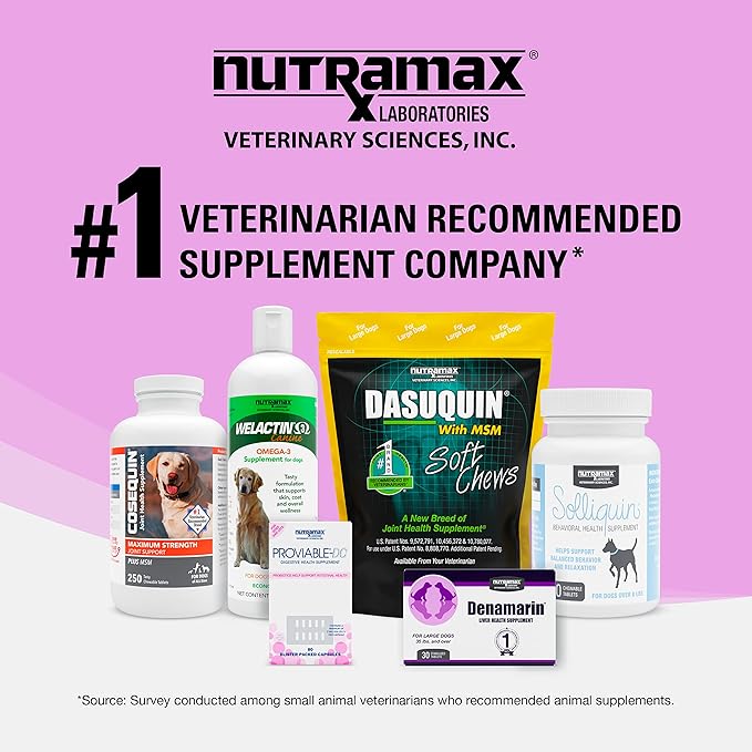 Nutramax Denosyl Liver and Brain Health Supplement for Small Dogs and Cats, With S-Adenosylmethionine (SAMe), 30 Tablets