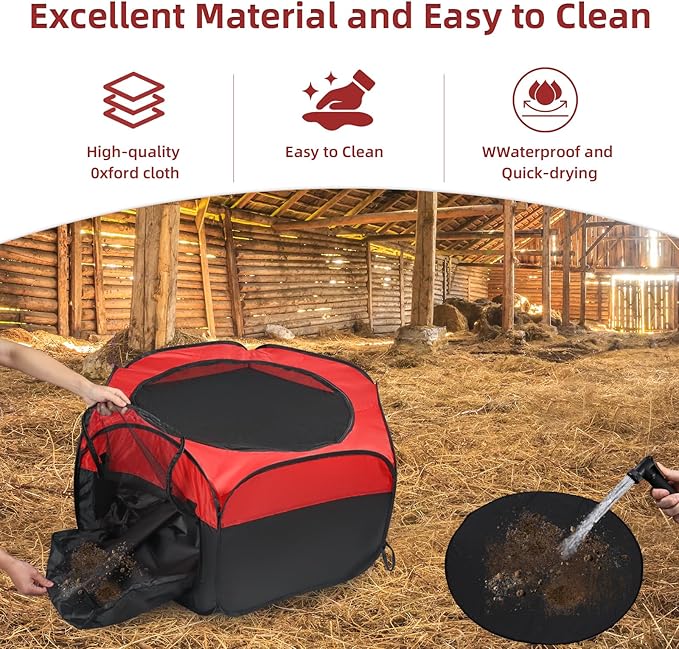 Chicken Brooder Box for Chick Starter Kit, 12.8 * 17.8 inch Large Brooder Heating Plate, Brooding Up to 30 Baby Chicks, Chicks Feeder＆Waterer, Nesting Pad, Perch, All-in-1 Chicken Brooder Set