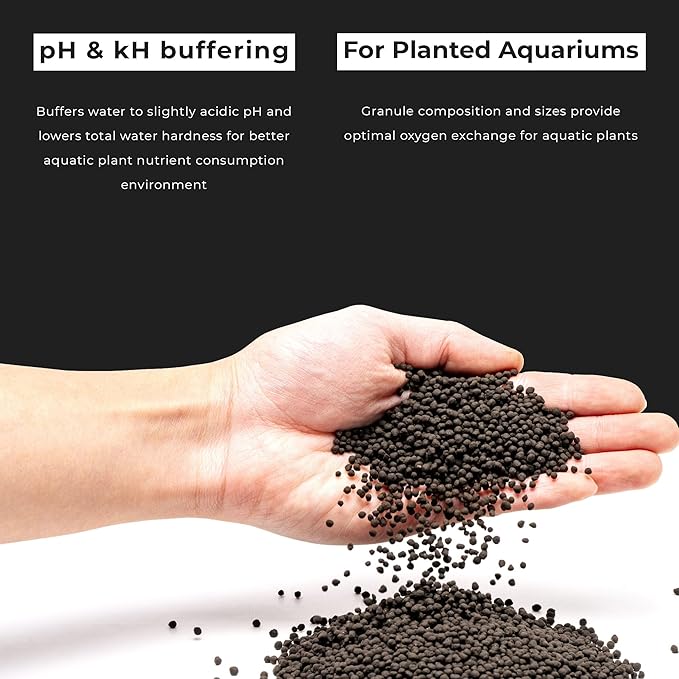Ultum Nature Systems Controsoil - Freshwater Aqua Soil Substrate for Fish, Shrimp, Live Plant Propagation and Aquascaping - 6.8pH Low Ammonia, Volcanic Ash - Black, Fine (3 Liter | 6LB)
