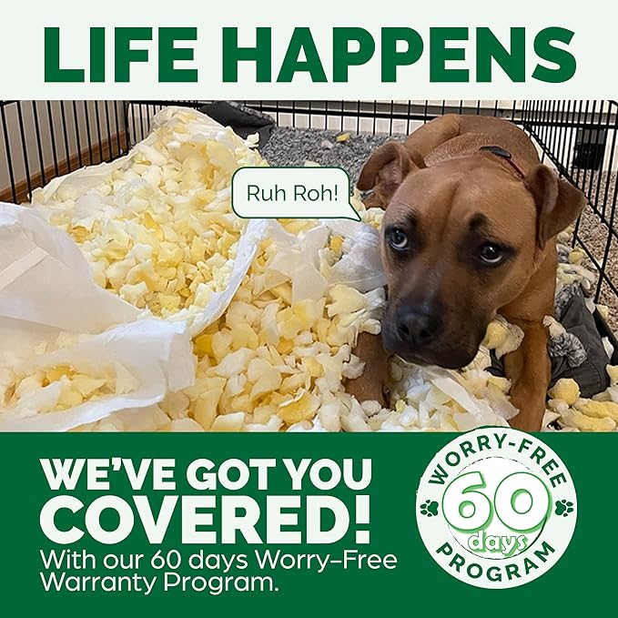 Furhaven Cooling Gel Dog Bed for Large Dogs w/ Removable Bolsters & Washable Cover, For Dogs Up to 125 lbs - Quilted Sofa - Toasted Brown, Jumbo Plus/XXL