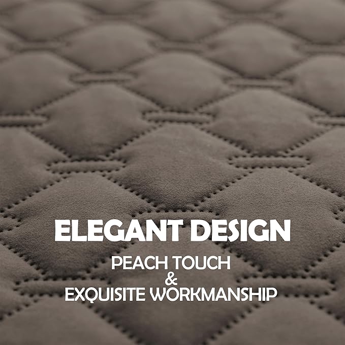 gogobunny 100% Double Sided Waterproof Dog Blanket Soft Pet Bed Cover Reversible Protect Furniture Couch Sofa Car for Puppy Cat Kids (Dark Walnut/Light Walnut, 68x82 Inch (Pack of 1))