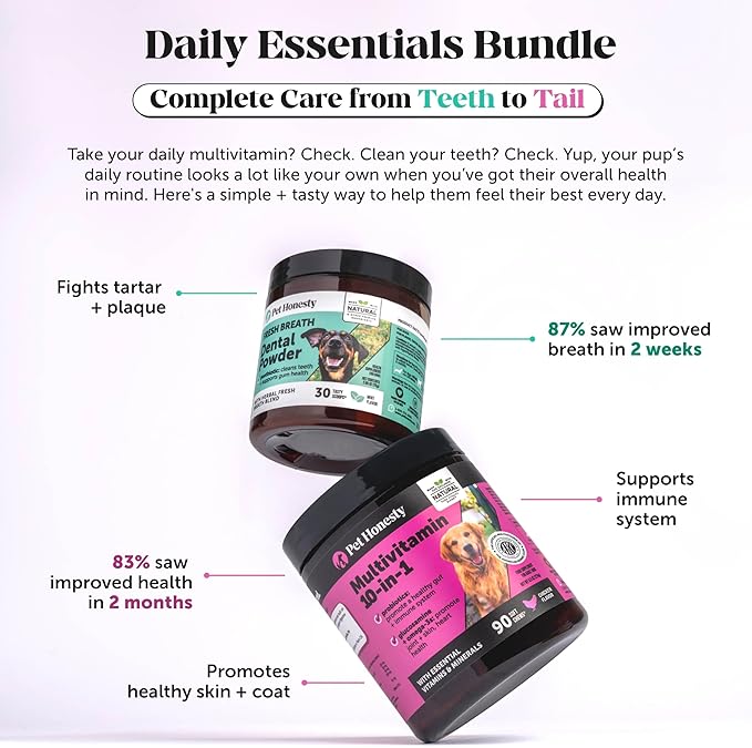 Multivitamin Dog Supplement, Glucosamine chondroitin for Dogs, Probiotics, Omega Fish Oil, Dog Supplements & Vitamins, Vitamins for Skin and Coat Allergies, (Peanut Butter 90 ct)