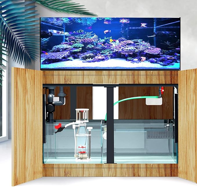 MagTool Aquarium in-Sump DC Protein Skimmer, with Controllable DC Pinwheel Pump for Up to 50-100Gal Reef Tank (N100 Plus)