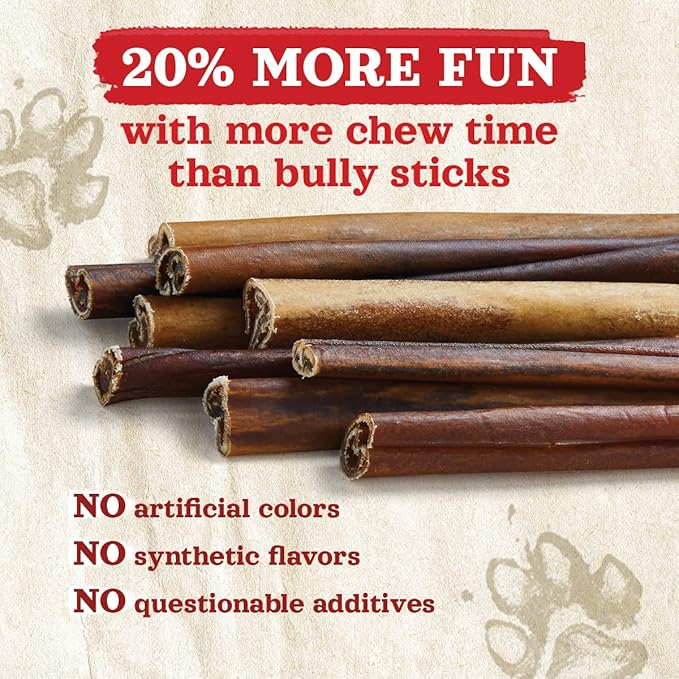Natural Farm Collagen Sticks (6 Inch, 15 Pack). Odor-Free, 95% Natural Collagen Dog Chews, Supports Healthy Joints, Skin & Coat - Best Rawhide Alternative for Small & Medium Dogs