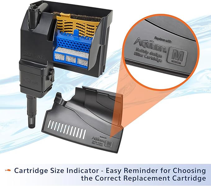Aqueon Aquarium Fish Tank SmartClean Power Filter with EcoRenew Filter Cartridge, 10-20 Gallons (Pack of 12)