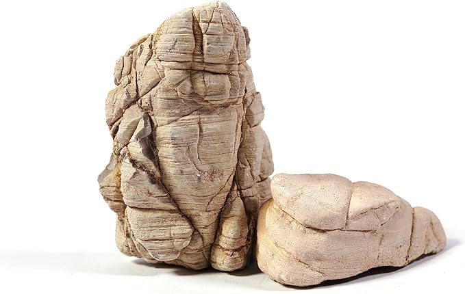 LANDEN Elephant Skin Stone Natural Multi-Texture Rocks (18lbs, 3~9 inches,7pcs) for Aquarium, Paludarium, Terrariums, Landscaping, Decorative of Caves, Waterfalls, Cliffs