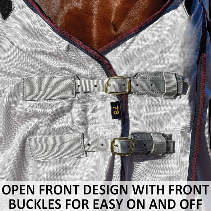 Dura-Tech RipGuard Adjusta-Fit Horse Fly Sheets | Self-Repairing Durability | Enhanced UV & Insect Protection | Ideal for All Horse Breeds