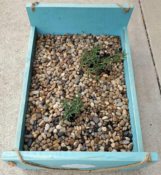 Voulosimi 40 LBS River Rock Stones, Natural Decorative Polished Mixed Pebbles Gravel,Outdoor Decorative Stones for Plant Aquariums, Landscaping, Vase Fillers