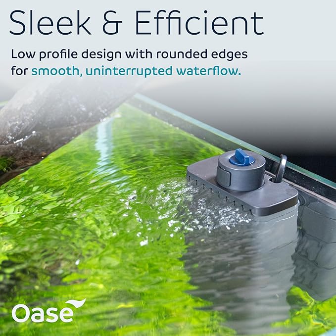 OASE EcoFlow 100 Internal Aquarium Filter, for Freshwater and Saltwater Tanks Up to 26 Gallons, Quiet, Customizable Water Flow, Multi-Stage Filtration