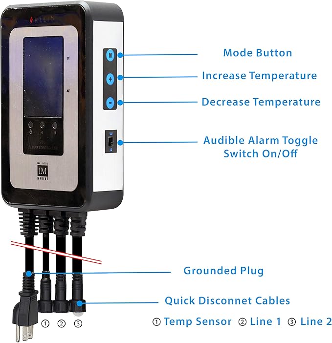 Innovative Marine Helio PTC Smart Reef Aquarium Heater (400 Watt - [2 x 200W])