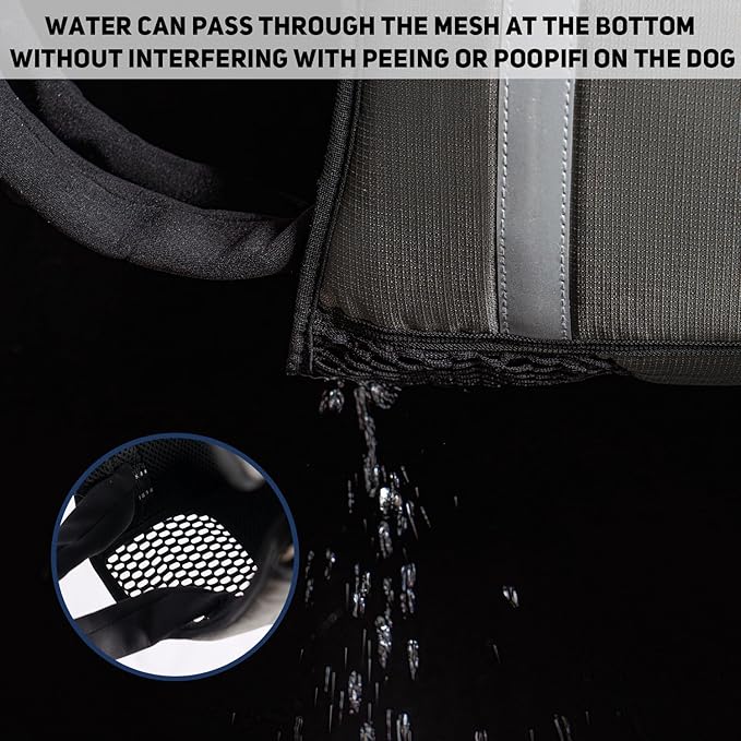 COODEO Mobility Dog Lift Harness, Emergency Carry Sling, Pet Rear Leg Support Rehabilitation Lifts Vest, Dog Carrier for Senior Dogs Joint Injuries, Arthritis (Orange, L)