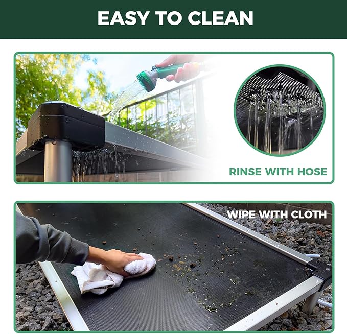 FXW TitanNest Chew-Proof Elevated Dog Bed, Raised Cot for Indoor/Outdoor/Camping Use, Durable & Waterproof Cooling Pet Bed for Small Dogs, 36.0" L x 24.0" W x 4.5" H, Black