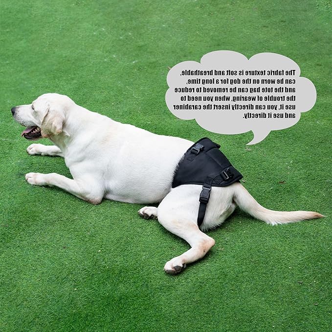 Dog Lift Harness for Dogs with Disabled Arthritis and Weak Back Legs, humanized Design with Comfortable Materials, Adjustable Back Legs and Straps, Suitable for Helping Dogs to Recover and Walk. (L)