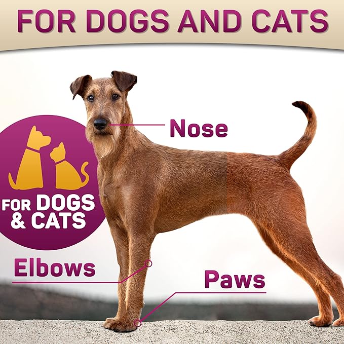 Dog Paw Balm for Dry Cracked Paws – Lick-Safe Moisturizer and Organic Paw Wax with Aloe & Vitamin E – Hot Pavement and Winter Snow Protection – Nose Safe – for All Breeds