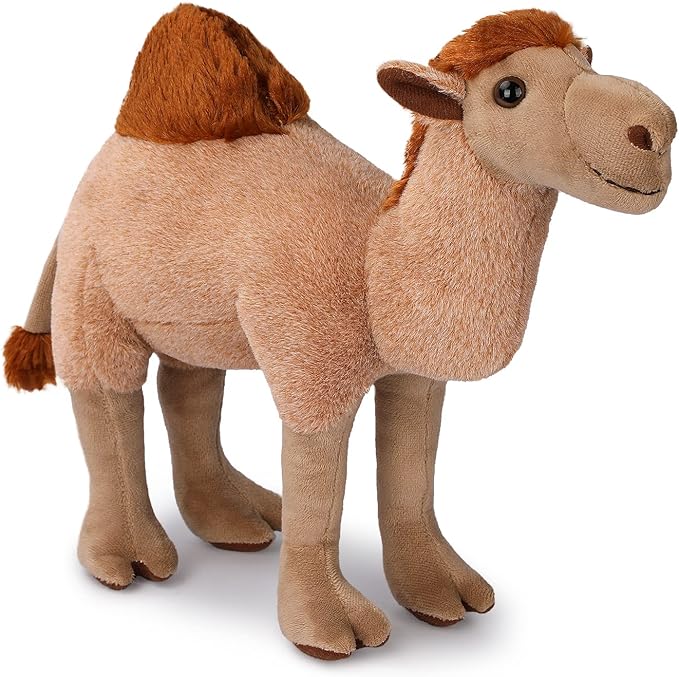 Camel Plush Toy, Stuffed Animal Plushie Doll, Soft Fluffy Like Real Desert Animals Hugging Toy - Present for Every Age & Occasion