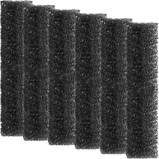 Replacement Aquarium Filter Sponge, Fish Tank Filter Replacement Parts, Including 6 x Sponge