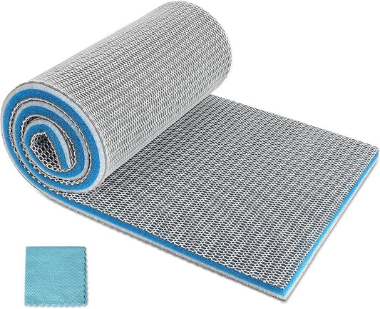 Aquarium Filter Media, Upgraded 8-Layer Filter Sponge Pad for Fish Tank and Pond, Super Filtering Effect, Cut to Fit, Reusable and Washable Aquarium Filter Floss (11.8” x 15.7”)