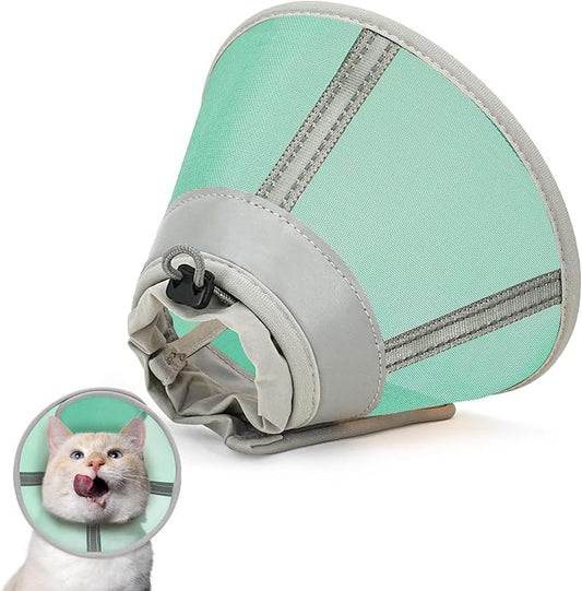 Cat Cone Collar Soft, Cat Recovery Collar for Large Medium Small Cats Kittens, Pet Cone Alternative After Surgery