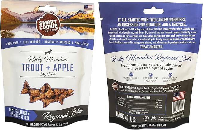 Smart Cookie All Natural Soft Dog Treats - 5 Flavor Variety Pack (5oz Each) - Healthy Dog Treats for Dogs & Puppies with Allergies, Sensitive Stomachs - Chewy, Grain Free, Made in USA