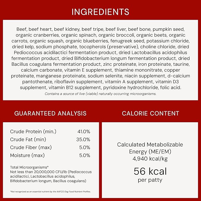 Stella & Chewy's Freeze-Dried Raw Dinner Patties - Beef Recipe - High Protein Grain-Free Puppy & Dog Food - Perfect For Picky Eaters - 25 oz