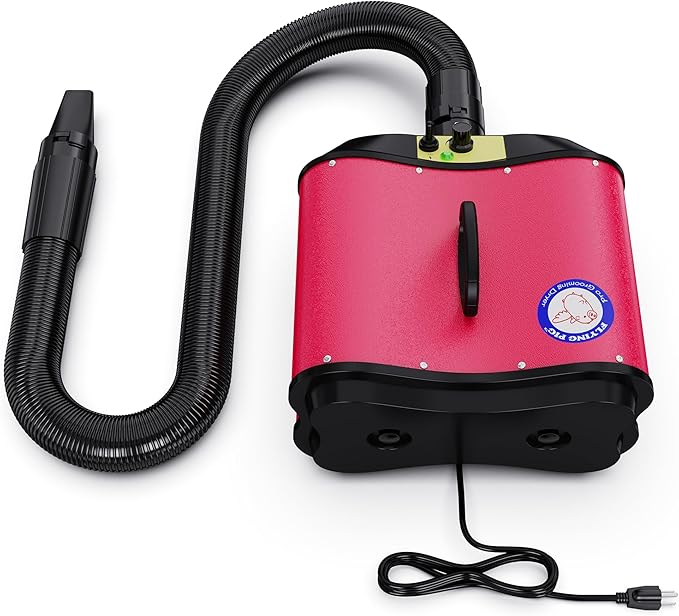 Flying Pig Double Motor High Performance Dog Pet Grooming Dryer -Magenta