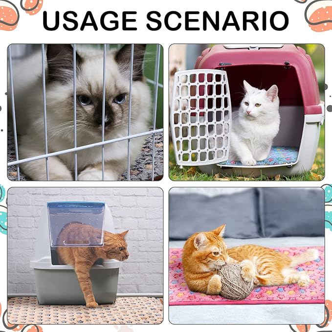 4 Pcs Waterproof Guinea Pig Blankets Washable Small Animal Fleece Bedding Absorbent Guinea Pig Cage Liners Reusable Pet Pee Pad Sleep Mat Pad Cover for Hamster Ferret (Star Pattern,12 x 12 Inch)