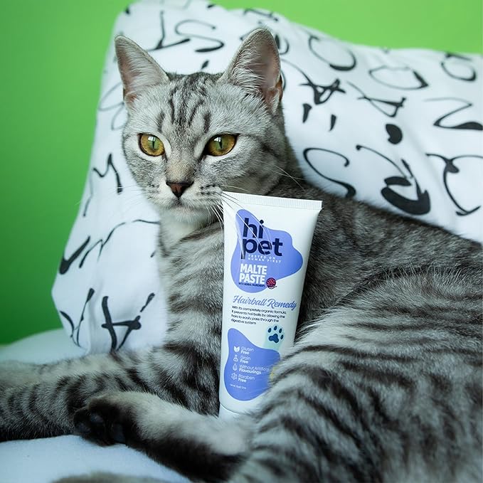 Anti-Hairball Malt, Cat Treats Lickable, Hairball Treatment for Cats, Supports Digestive System, 2.65 Oz (Pack of 1)