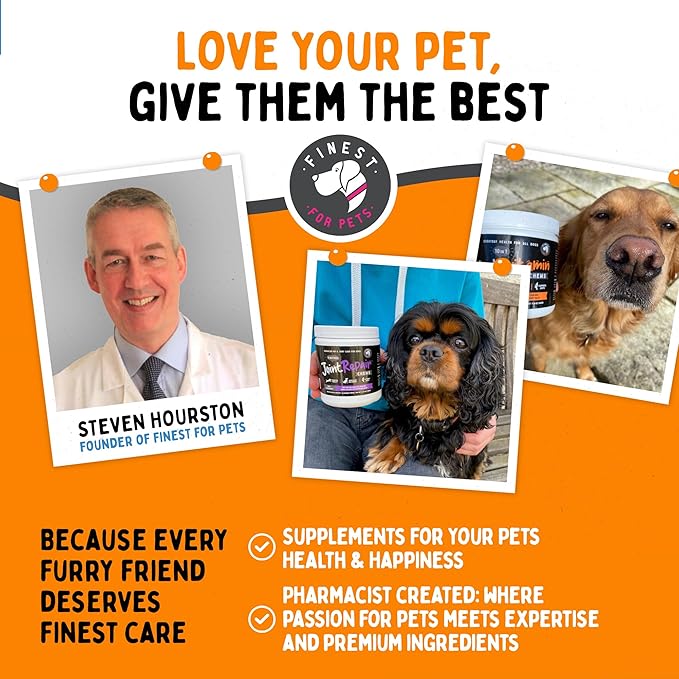 Bladder Health Dog & Cat UTI Remedy - Cranberry Supplement for Pet, Bladder, Kidney Support & Urinary Tract Health Powder with Cranberry & D-Mannose (120g - 120 Scoops)