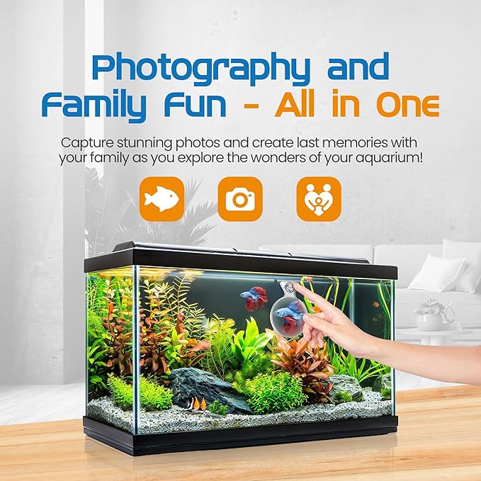 FL!PPER Flipper DeepSee Viewer MAX 5" Coral and Fish Magnifier for Reef Tank and Freshwater Aquarium Photography and Videography - Magnetic Magnifying Glass