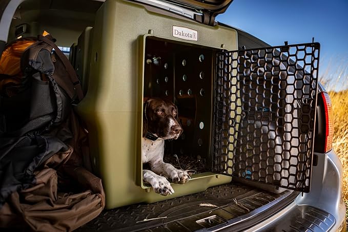 Dakota 283 Crate - Canine Rough and Tough Economy Kennel (Olive, Large)