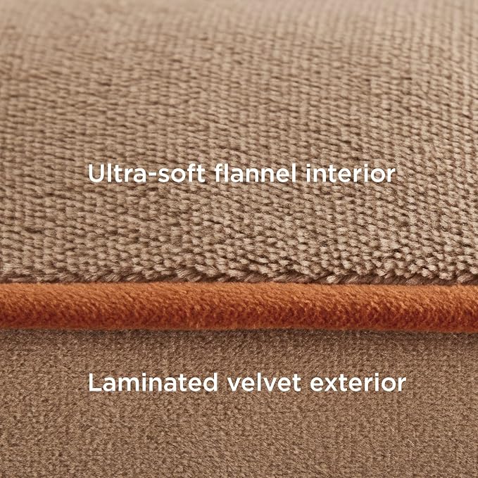 Bedsure Orthopedic Dog Beds for Small Dogs - Washable Small Dog Cat Bed Waterproof, Comfort Pet Couch Sofa with Washable Removable Cover, Pets Bed with Nonskid Bottom, Hazel, 24"