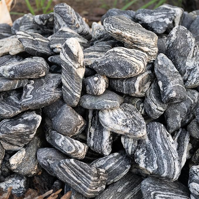 Natural Aquarium Rocks Silver Seiryu Rock Mountain Stone Decor Rocks for Aquariums and Terrariums Animal Feeding Box, Micro Landscape, Stone Landscape and Bonsai (40lb 2-10inch 12-14Pcs)