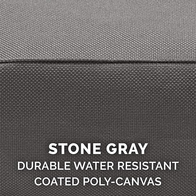 Furhaven Water-Resistant Cooling Gel Dog Bed for Medium/Small Dogs w/ Removable Washable Cover, For Dogs Up to 35 lbs - Indoor/Outdoor Logo Print Oxford Polycanvas Mattress - Stone Gray, Medium