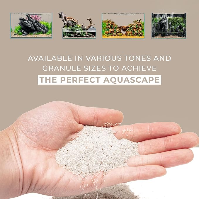 Ultum Nature Systems Controsand Bora Aquarium Sand (3L) - Freshwater Tank Substrate for Live Shrimp & Planted Aquariums