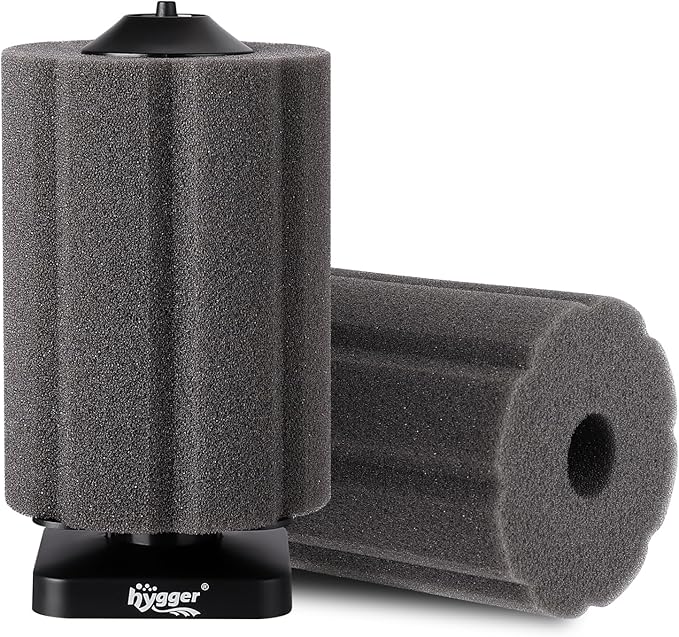 hygger Fine Sponge Filter for Aquarium 30~75 Gallons Fish Tank Filter Betta Breeding Fry Shrimp Snails Air Powered Filters