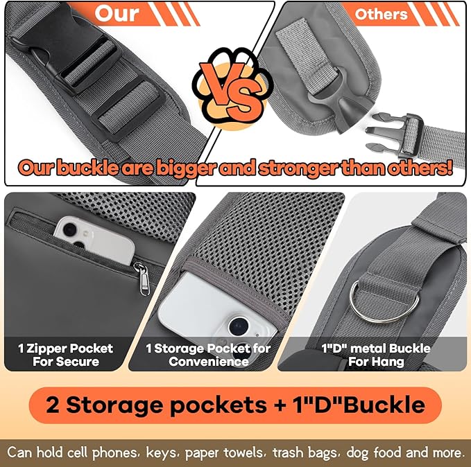 YUDODO Pet Dog Sling Carrier Breathable Mesh Travel Safe Sling Bag Carrier for Dogs Cats