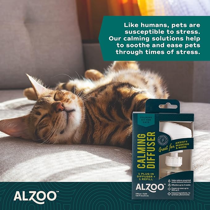 Calming Cat Spray, Collar and Diffuser Bundle