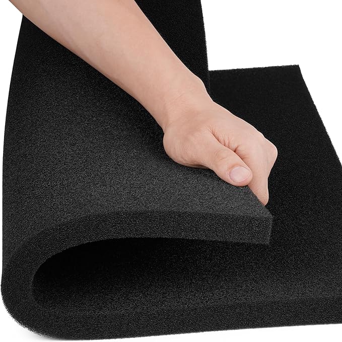Aquarium Filter Sponge Pad, Filter Media Foam Sponges, Filter Accessories for Fish Tanks and Ponds (18.5"x18.5"x0.8", 50PPI, 1 Pack)