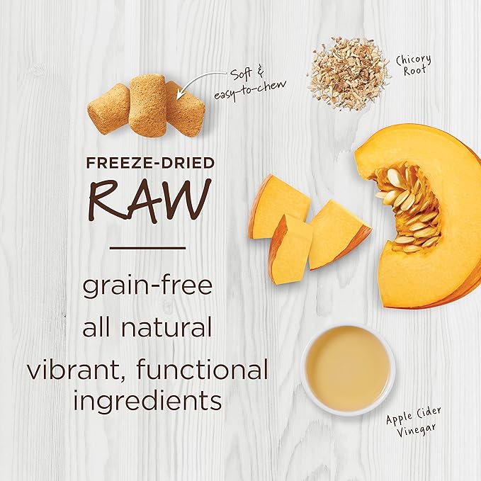 Instinct Raw Boost Mixers, Freeze Dried Cat Food Toppers with Functional Ingredients, Grain Free, Real Chicken - Digestive Health, 5.5 oz Bag