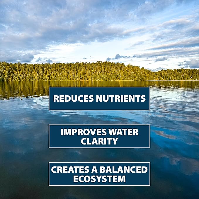 Airmax PondClear Packets, Beneficial Bacteria & Enzyme Clarifier Treatment with Ecoboost PRx, Clear & Clean Pond & Lake Water, Safe for Fish, 12-Count