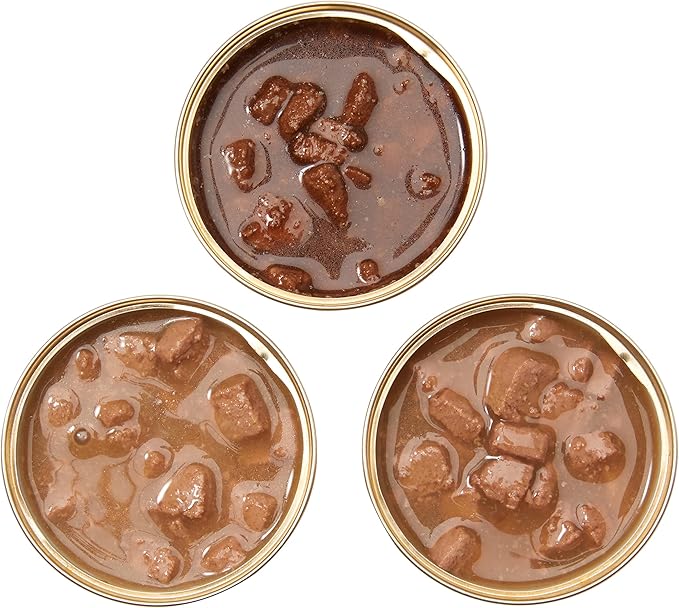 Amazon Brand - Wonder Bound Wet Cat Food, Pate, No Added Grain, Variety Pack (Beef/Chicken/Turkey & Giblet), 3 ounce (Pack of 24)