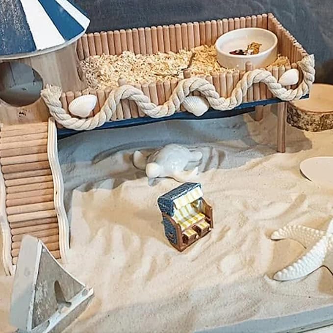 DR.DUDU Hamster Bath Sand, 12lb Dust Free Desert Sand or Potty Litter Sand for Hamster Chinchillas Gerbil Syrian Mice Small Animals (White)