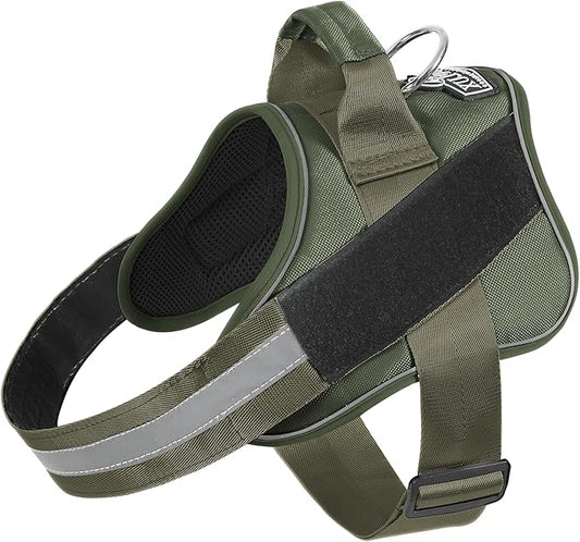 Bolux Dog Harness, No-Pull Reflective Dog Vest, Breathable Adjustable Pet Harness with Handle for Outdoor Walking - No More Pulling, Tugging or Choking